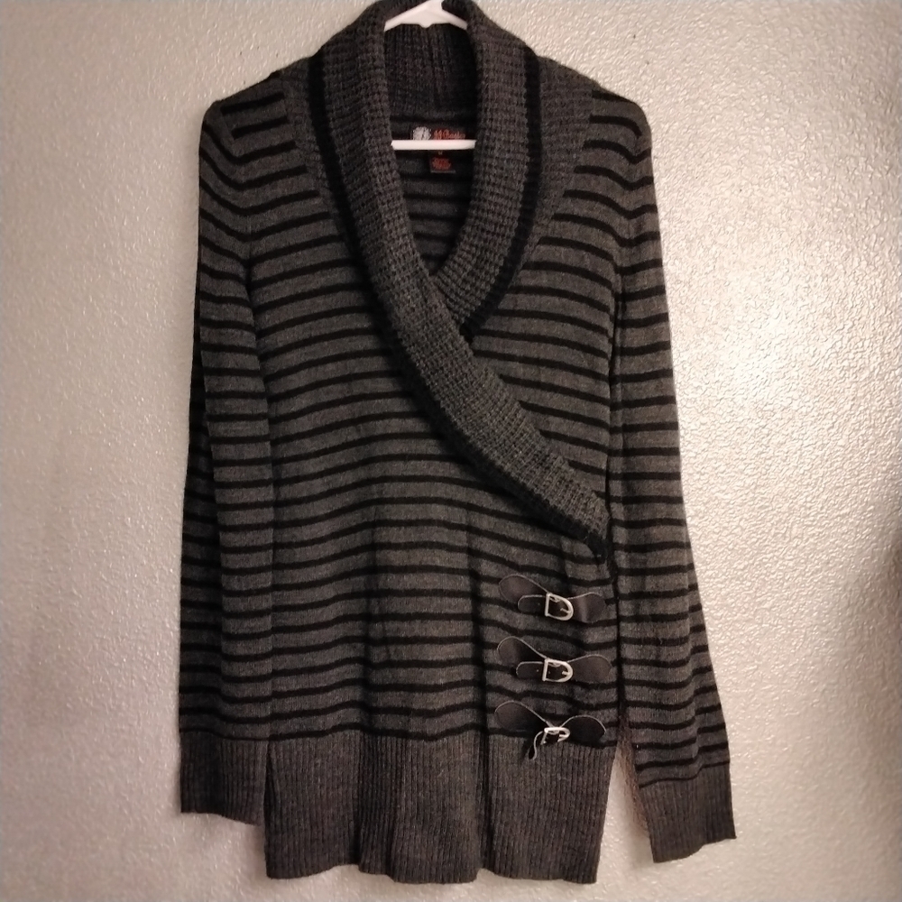 J.J. Basics women's knit striped dress. Size M